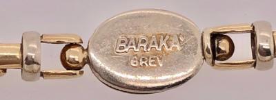 14 Karat Yellow and White Gold Baraka Brev Luxury Heavy Link Necklace