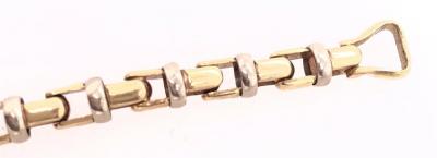 14 Karat Yellow and White Gold Baraka Brev Luxury Heavy Link Necklace