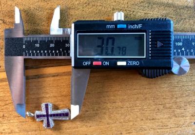 14 Karat Yellow and White Gold Charm Pendant with Diamond and Amethyst