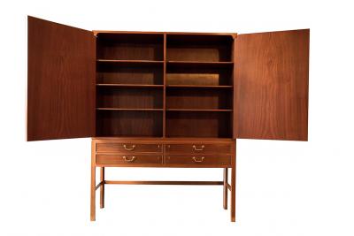 Ole Wanscher Mahogany Cabinet Denmark c 1940
