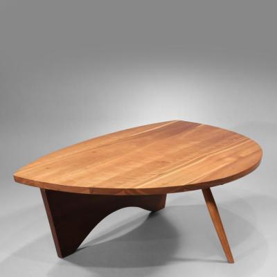 George Nakashima Early shell shaped coffee table 1945