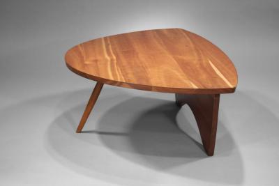 George Nakashima Early shell shaped coffee table 1945