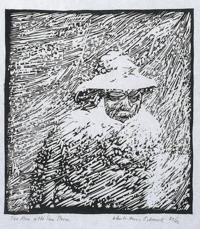 Wharton Esherick The Man in the Snow Storm Wharton Esherick 1923