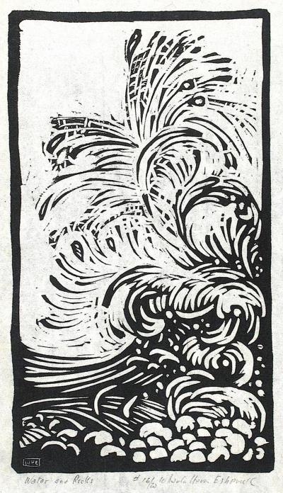 Wharton Esherick Water and Rocks 1923