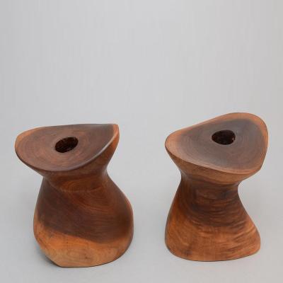 Emil Milan Pair of Candlesticks by Emil Milan ca 1960