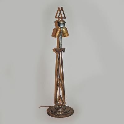 American Wrought Iron Table Lamp c 1930