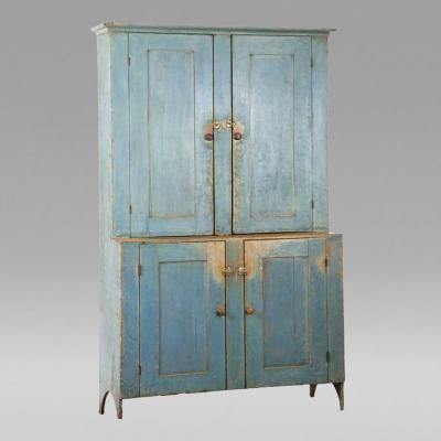 Step back Blue Cupboard c 1830