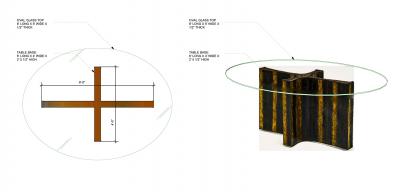 Paul Evans Welded Steel Dining Table USA 1965