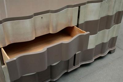 Samuel A Marx Pair of Serpentine Front Dressers USA c 1950 s