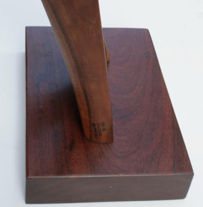 Jack Rogers Hopkins Unique Walnut Sculpture Jack Rogers Hopkins