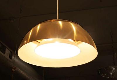 Arne Jacobsen Large AJ Brass Pendant Denmark 1960