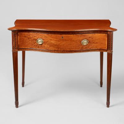Rare Georgian Serpentine Front Serving Table c 1770 1785