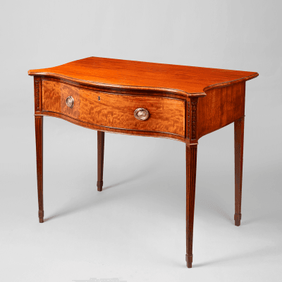 Rare Georgian Serpentine Front Serving Table c 1770 1785