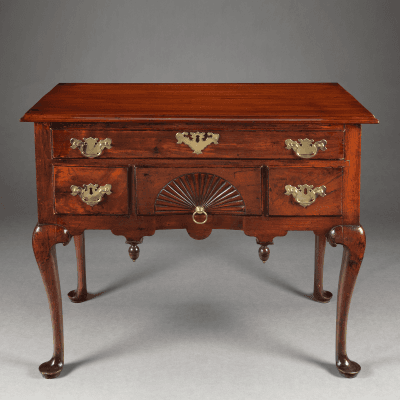Queen Anne Lowboy with a Carved Fan Drawer