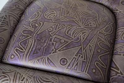 Karl Springer Jackie O Lacquered Chair Karl Springer USA c 1980s