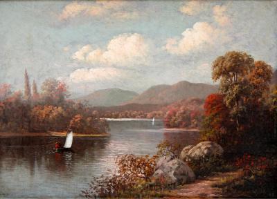 Autumn View Along River