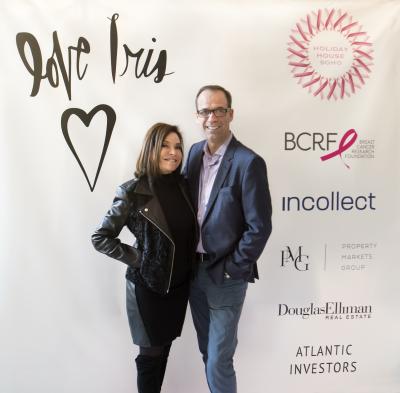 Holiday House founder Iris Dankner and Incollect founder John Smiroldo; Incollect is the Presenting Sponsor of Holiday House, NYC.