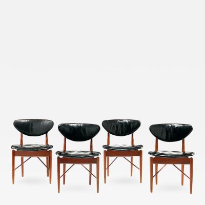 Niels Vodder A Set of Four Early Teak and Chairs Finn Juhl made by Niels Vodder