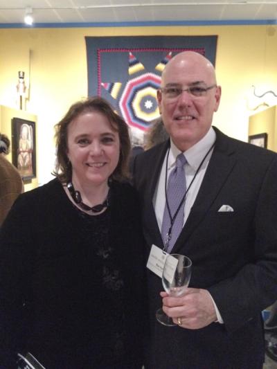 Johanna McBrien (Editor, Antiques & Fine Art/Incollect.com) and Ron Hurst (Chief Curator, Colonial Williamsburg)