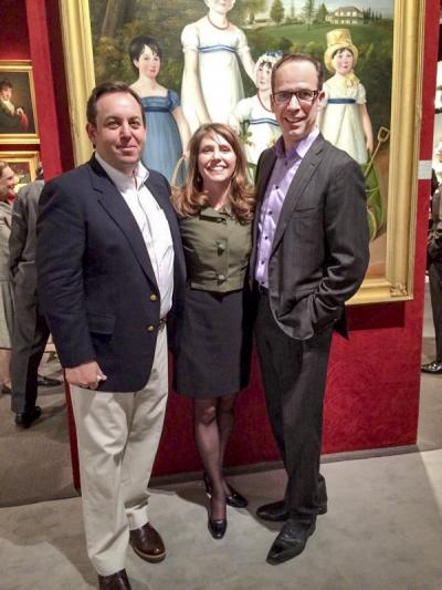 Mark Brock (Brock & Co.), Brandy Culp (curator, Wadsworth Atheneum), and John Smiroldo (founder of Incollect & Antiques & Fine Art Magazine).