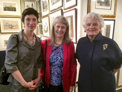 Philadelphia Museum of Art curtors Jessica Todd Smith and Kathy Foster with collector Hannah Henderson.