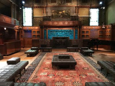 Veterans Room at the Park Avenue Armory. Completed in 1881 by Louis Comfort Tiffany, Stanford White, Candace Wheeler & Samuel Colman. 