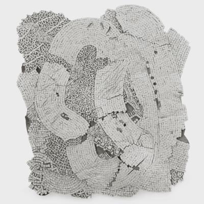 "Accumulated Roads" Mosaic by Toyoharu Kii