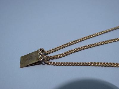 14K Gold Semi Precious Stones Chain Circa 1930