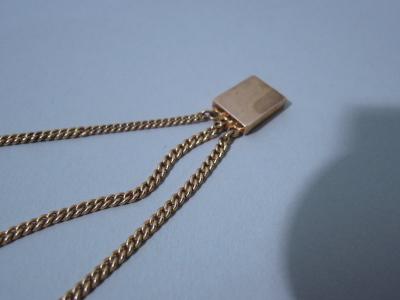 14K Gold Semi Precious Stones Chain Circa 1930