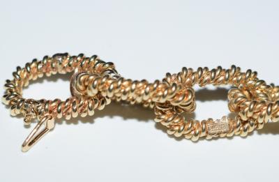 14K Gold and Onyx Convertible Necklace and Bracelet