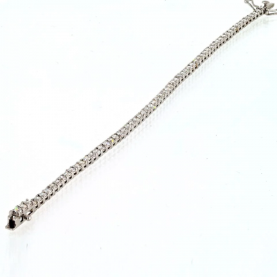 14K WHITE GOLD 4 28CTTW TENNIS BRACELET