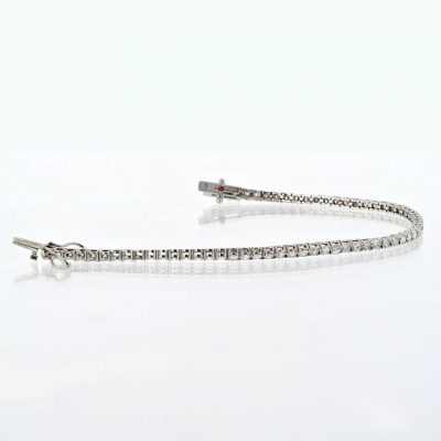 14K WHITE GOLD 4 28CTTW TENNIS BRACELET