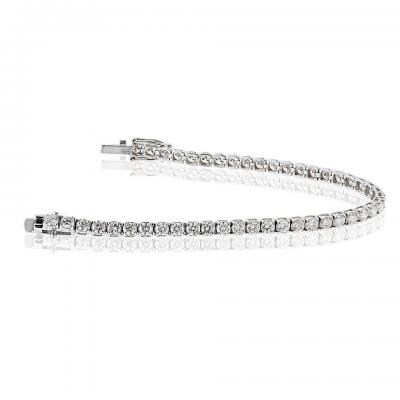 14K White Gold 7 01cttw G H VS2 Tennis Bracelet