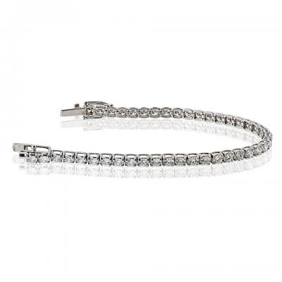 14K White Gold 8 04cttw Diamond Tennis Bracelet