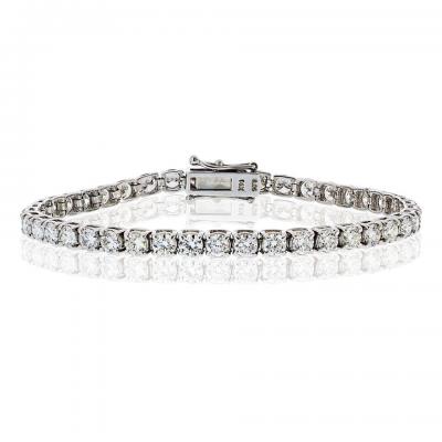14K White Gold 8 06cttw Diamond Tennis Bracelet