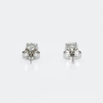 14K White Gold Diamond Studs 90tdw 1g