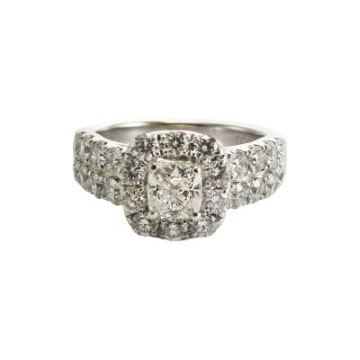14K White Gold Vintage Diamond Ring 2 68ct GIA Certified