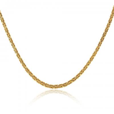 14K Yellow Gold 17 5 Inches Chain Necklace