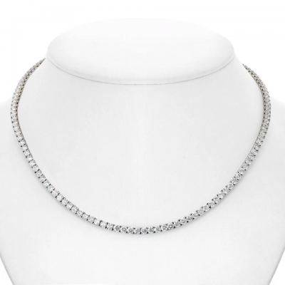 15 45CTTW ROUND DIAMOND RIVIERA NECKLACE