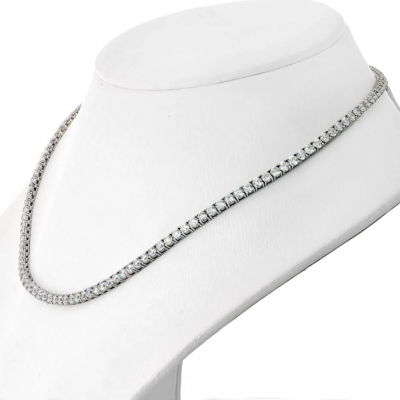 15 45CTTW ROUND DIAMOND RIVIERA NECKLACE