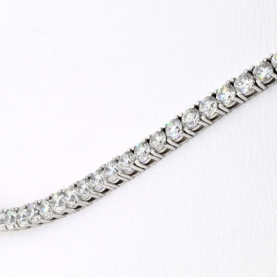 15 45CTTW ROUND DIAMOND RIVIERA NECKLACE