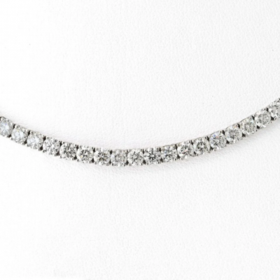 15 45CTTW ROUND DIAMOND RIVIERA NECKLACE
