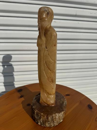 15 Chinese Monk Stone Sculpture