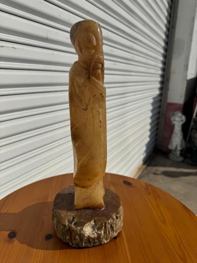 15 Chinese Monk Stone Sculpture