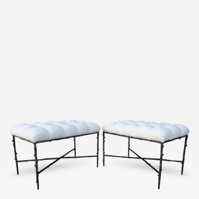 Amparo Calderon Tapia Solid Bronze Benches with Tufted Seats Limited Edition of 200 Numbers 1 2