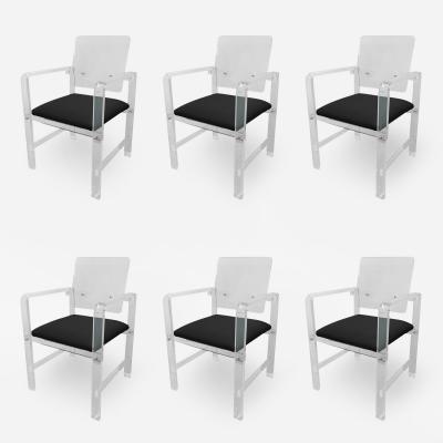 Amparo Calderon Tapia Set of 6 Modern Lucite Arm Chairs