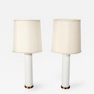 Bjorn Wiinblad Pair Danish Ceramic Table Lamps by Bjorn Winblad