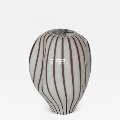 Lino Tagliapietra Lino Tagliapietra Murano Glass Striped Balloon Table Lamp for Effetre