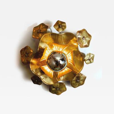 Valerie Wade Large single Lotus flower wall light