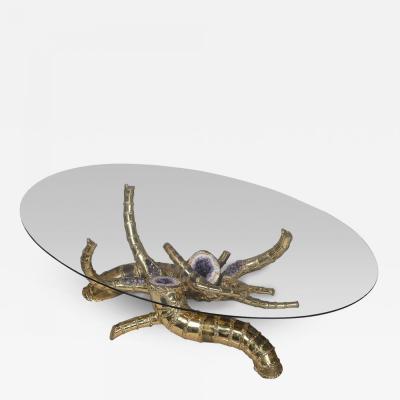 Richard Faure Cornucopia coffee table by Richard Faure France circa 1975